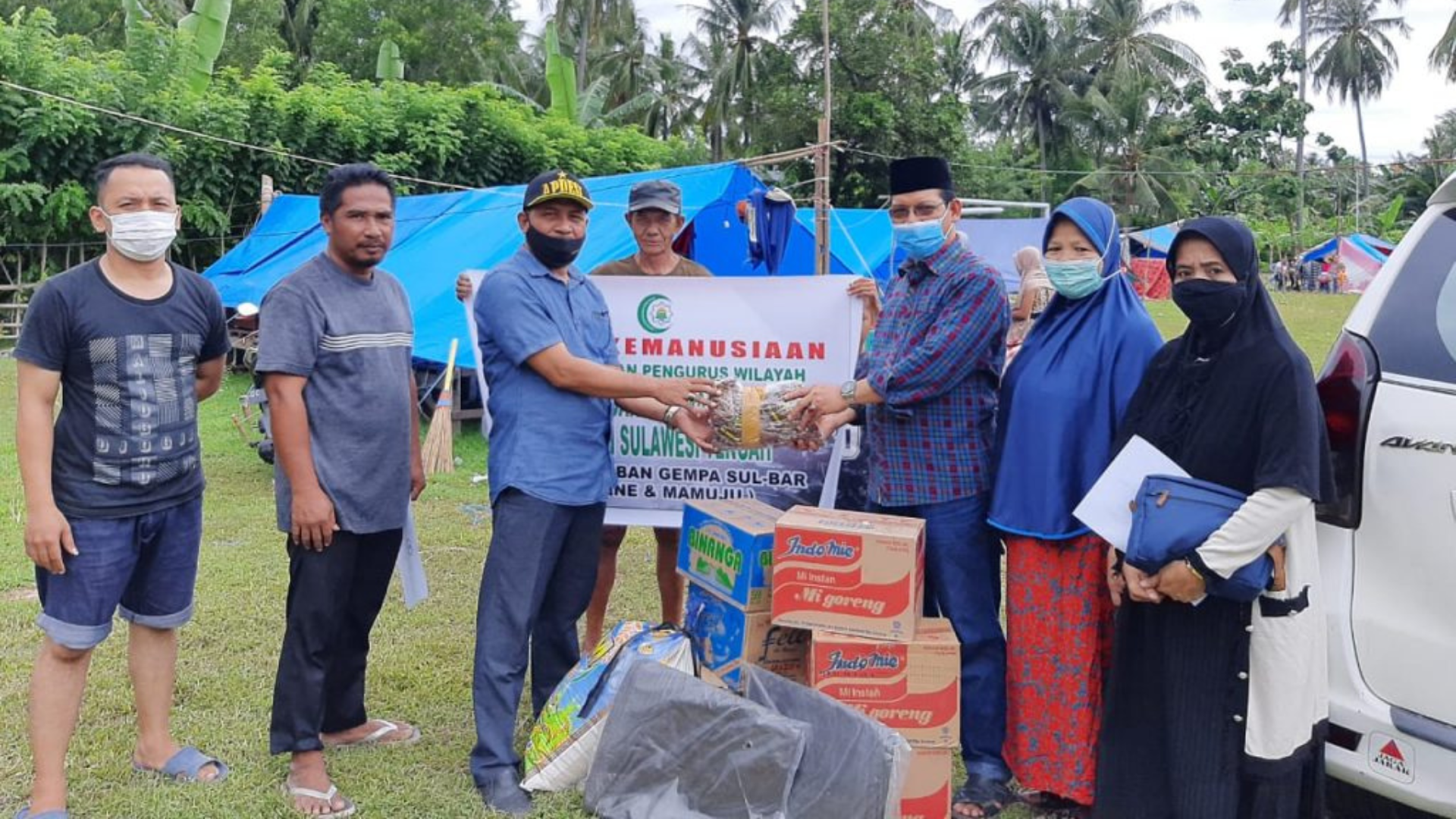 IPIM Sulawesi Tengah Serahkan bantuan kepada para korban Gempa di Sulbar